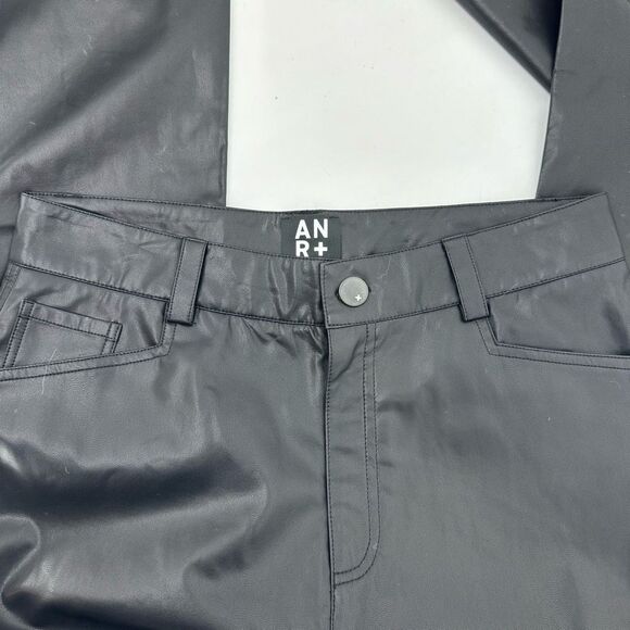 Alp N Rock Women’s Claren Faux Leather Bootcut Pants Size XL High Waist Black - Picture 13 of 14